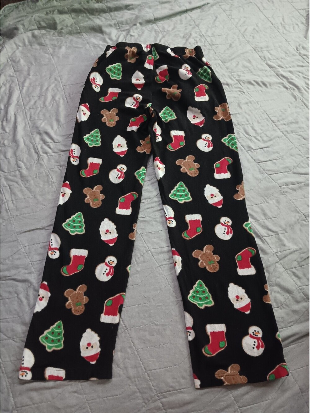 Adult size M Celebrate Together black Holiday pajama pants